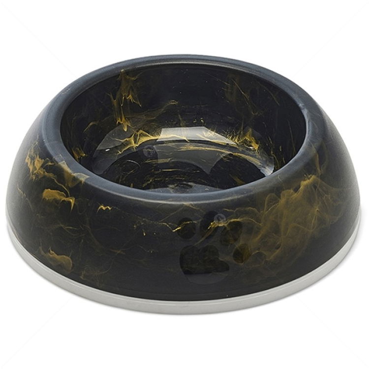 Купичка за храна и вода SAVIC Delice Marble, Ø11.5 см, тъмен мрамор