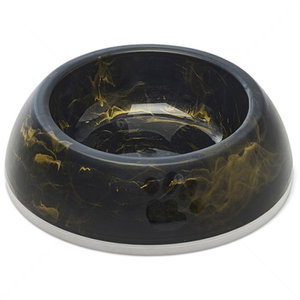 Купичка за храна и вода SAVIC Delice Marble, Ø11.5 см, тъмен мрамор