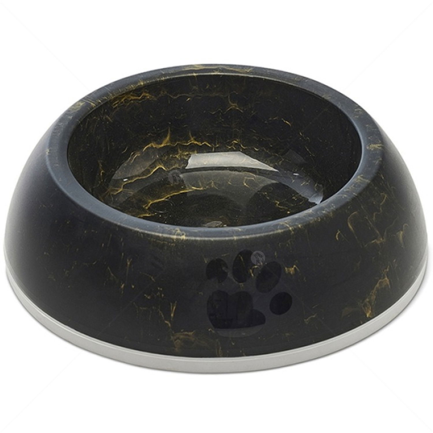 Купичка за храна и вода SAVIC Delice Marble, Ø14 см, тъмен мрамор