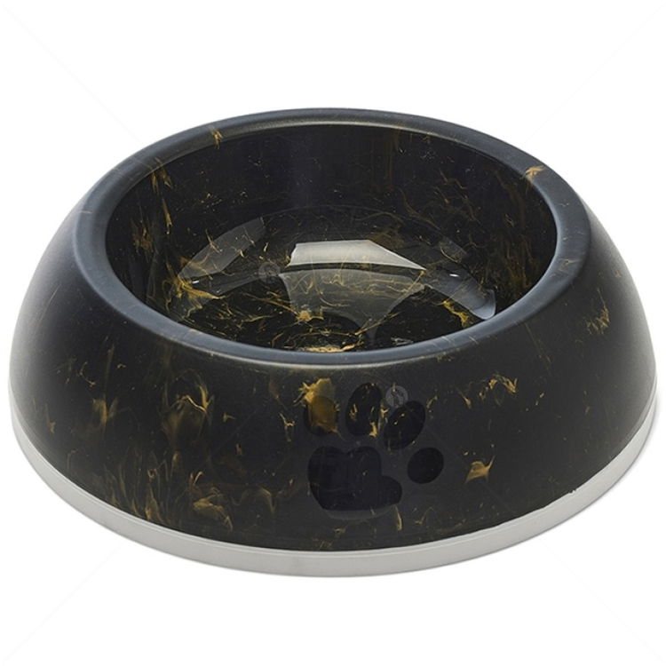 Купичка за храна и вода SAVIC Delice Marble, Ø18 см, тъмен мрамор