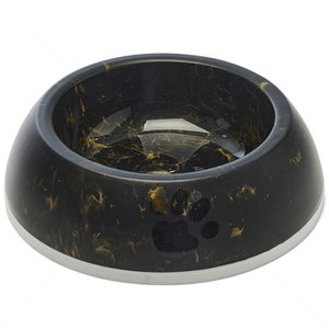 Купичка за храна и вода SAVIC Delice Marble, Ø18 см, тъмен мрамор