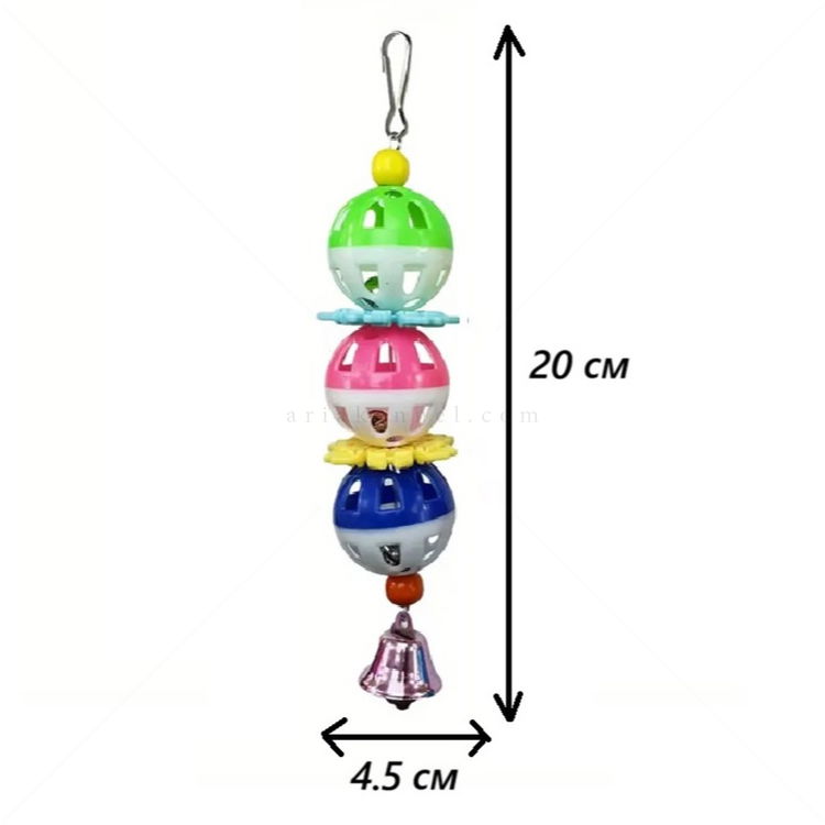 Играчка с цветни елементи и звънчета MINA PET