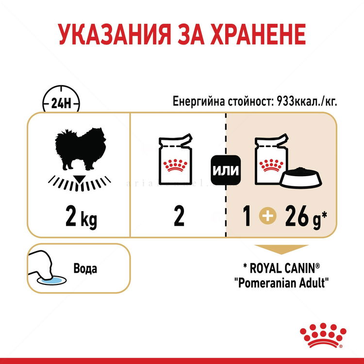 Пауч за израснали померани ROYAL CANIN Pomeranian Adult