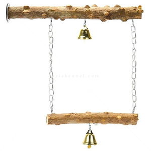 Дървена кацалка с люлка 2 в 1 MINA PET