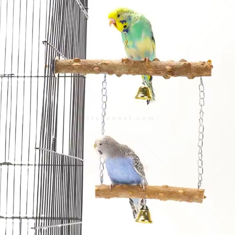 Дървена кацалка с люлка 2 в 1 MINA PET