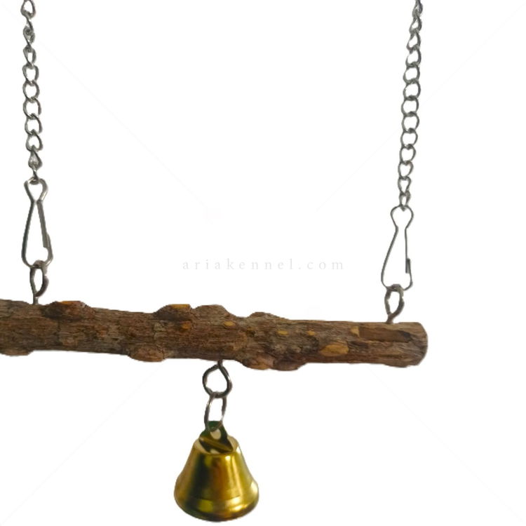 Дървена кацалка с люлка 2 в 1 MINA PET