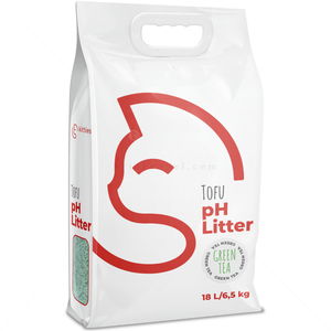 KITTIES Тофу с pH индикатор 18 л/6.5 кг с аромат на зелен чай