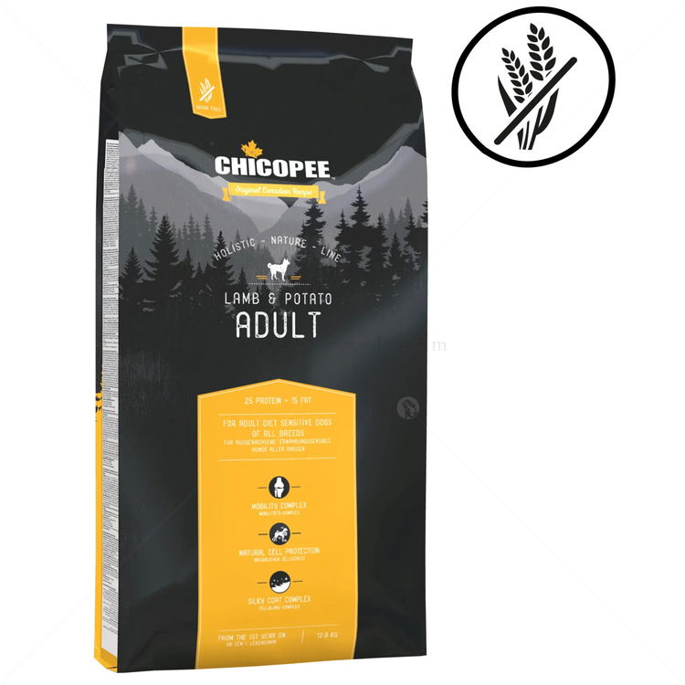 CHICOPEE Holistic Nature Line Adult Lamb&Potato 12 кг
