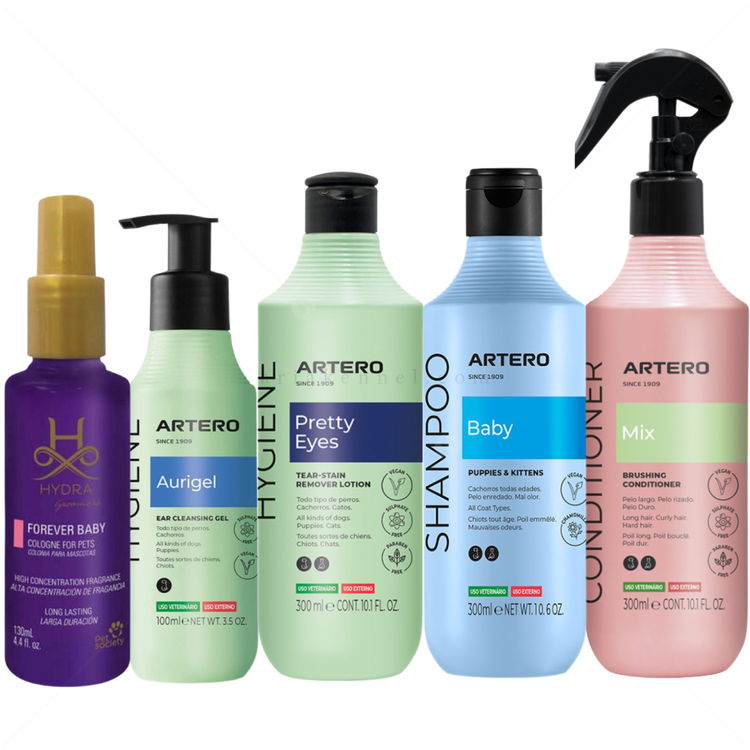 Козметичен сет Baby за малки кученца от ARTERO и HYDRA