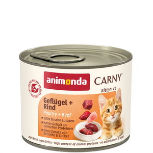 CARNY 200 гр. Kitten говеждо и птиче месо
