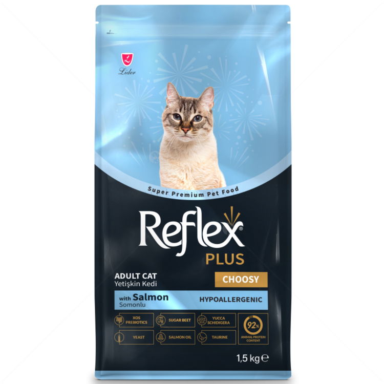 REFLEX PLUS 1.5 кг Adult Choosy Salmon, със сьомга