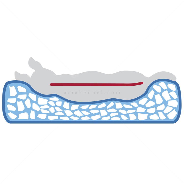 Ортопедично меко легло TRIXIE Vital Bed Loki 50, пепел от рози