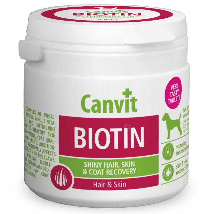 Хранителна добавка за кожа и козина за кучета CANVIT Biotin Dog 230 гр