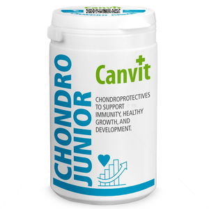 Хранителна добавка за стави, имунитет и добро храносмилане за подрастващи кучета CANVIT Chondro Junior 230 гр