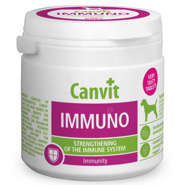 Хранителна добавка за имунната система за кучета CANVIT Immuno Dog 100 гр/ 97 таблетки