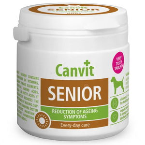 Хранителна добавка за укрепване на здравето на кучета над 7 години CANVIT Senior 100 гр