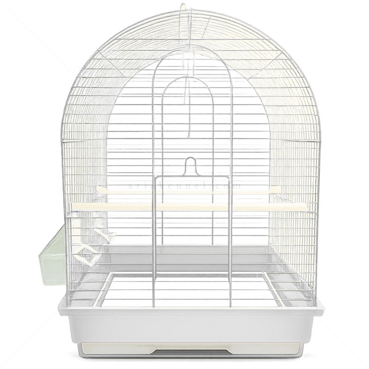 Клетка за малки птици MINA PET, бяла