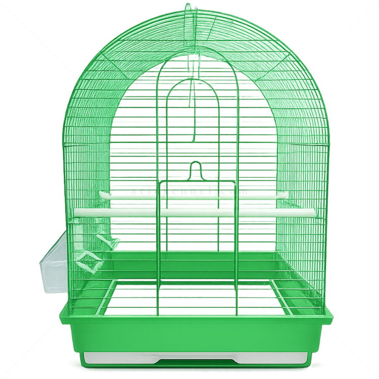 Клетка за малки птици MINA PET, зелена