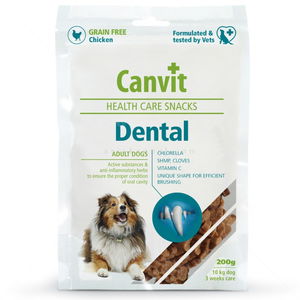 Полувлажни дентални хапки за израснали кучета CANVIT Adult Dental