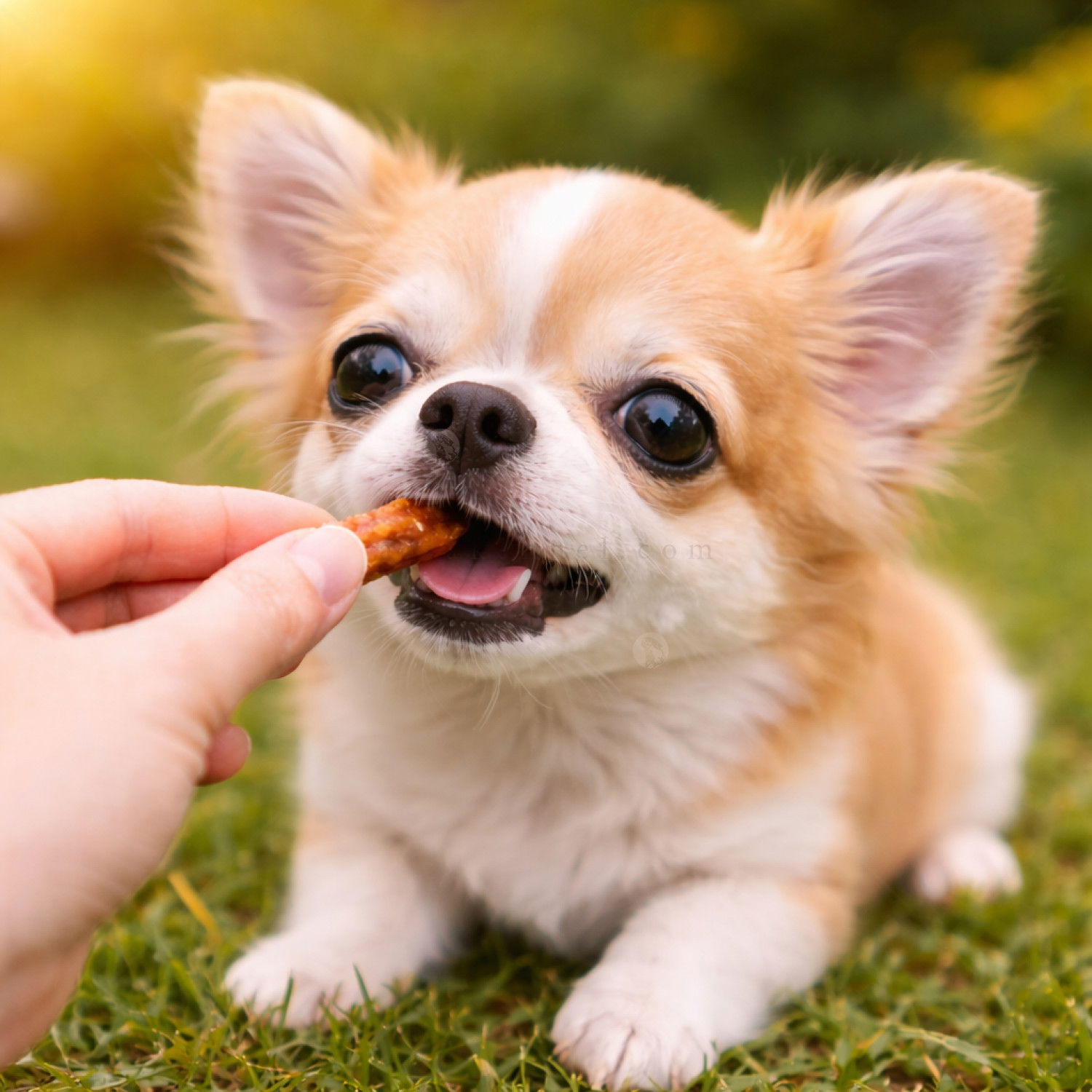 Късчета с пилешко месо и морски дарове за котенца и малки кученца PERRITO Premium