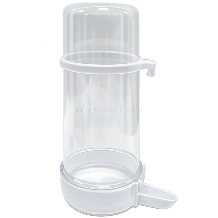 Поилка за птици, матирана, MINA PET, бяла