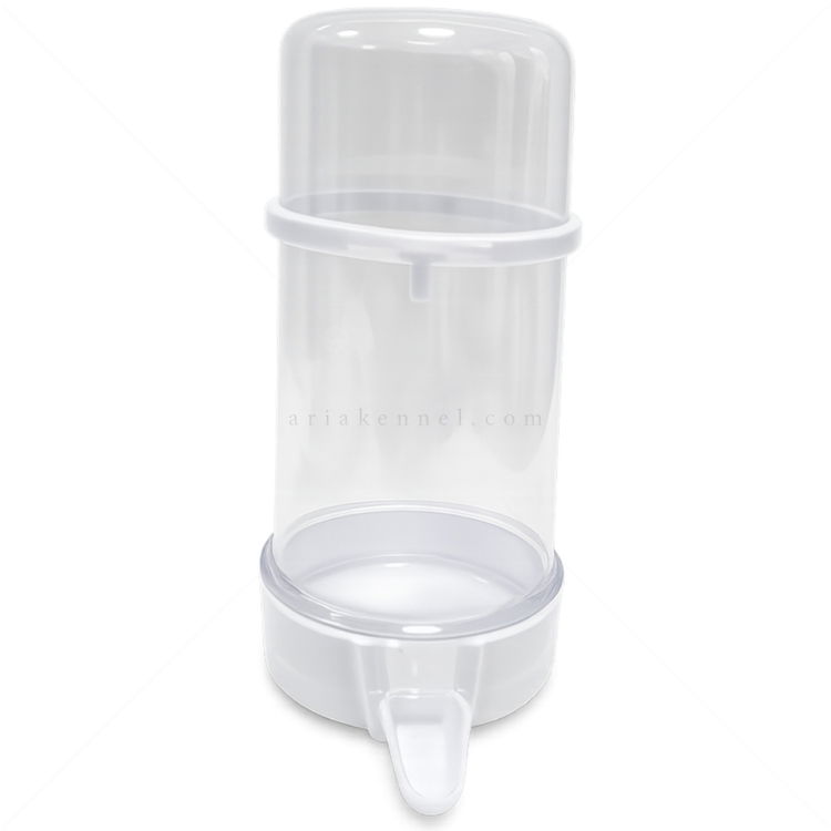 Поилка за птици, матирана, MINA PET, бяла