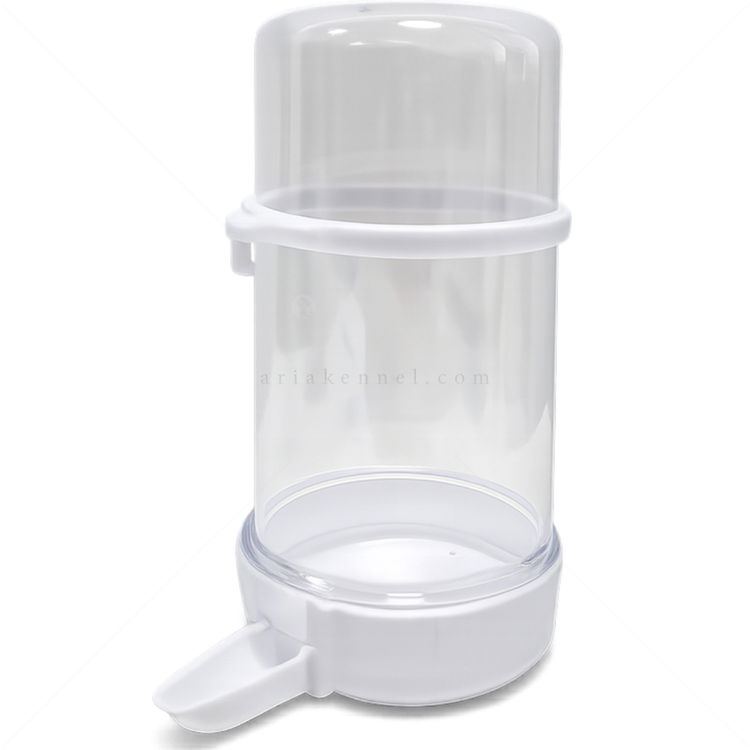 Поилка за птици, матирана, MINA PET, бяла