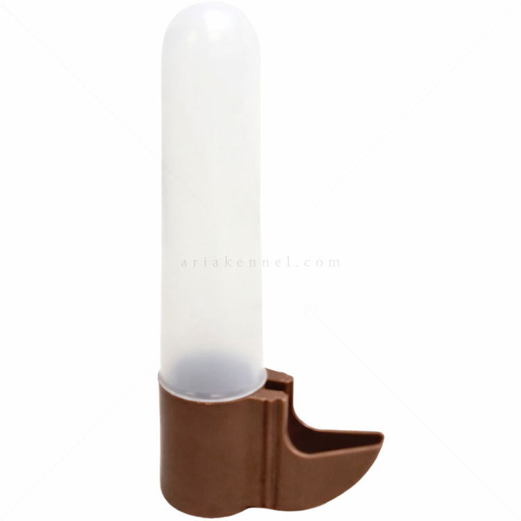 Поилка за птици, матирана, MINA PET, кафява