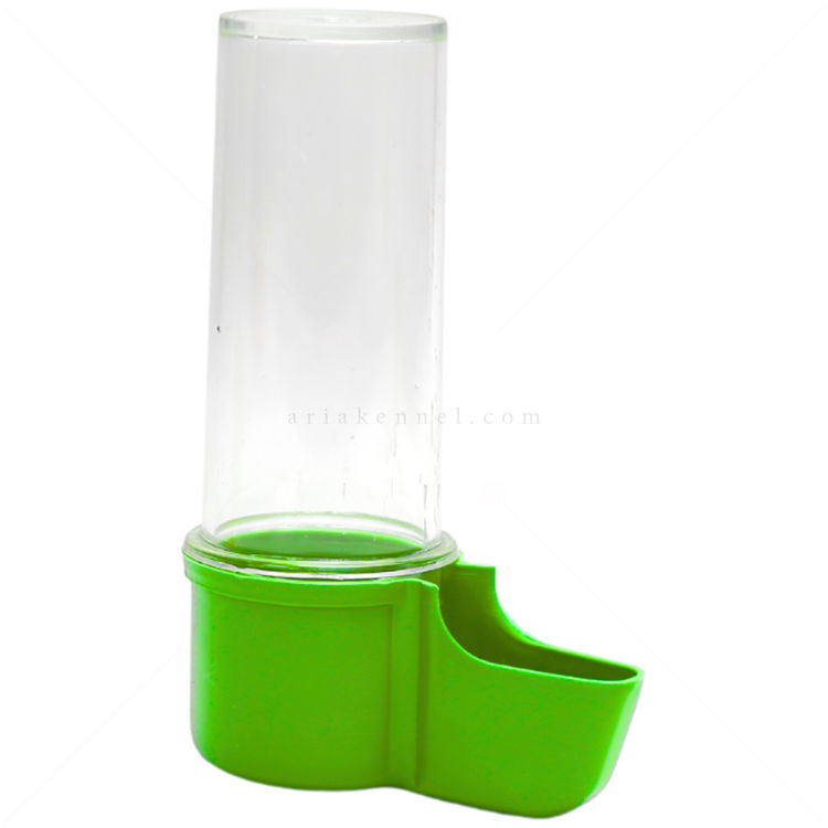 Поилка за птици, прозрачна, MINA PET, зелена