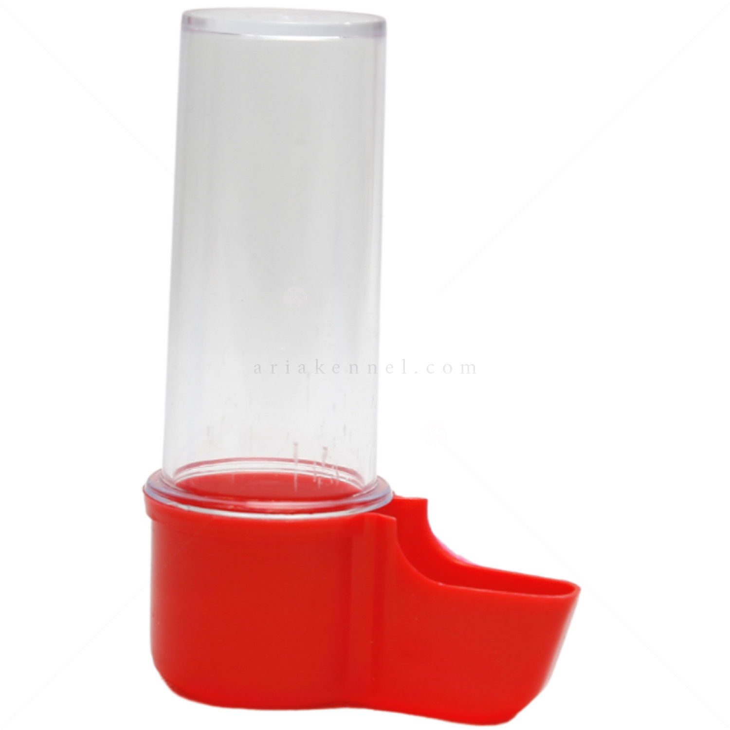 Поилка за птици, прозрачна, MINA PET, червена