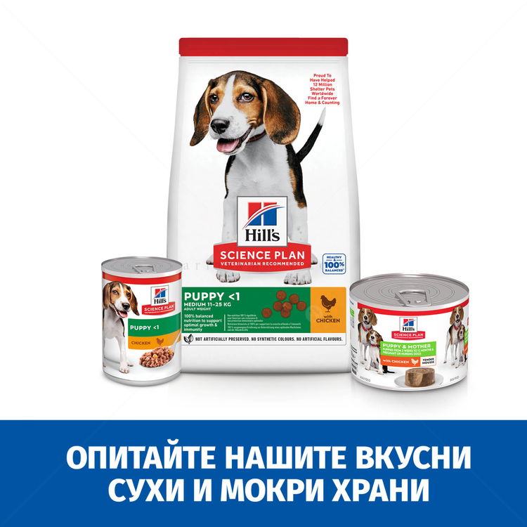 HILL’S Science Plan 8*200 гр Puppy&Mother Mousse Chicken