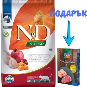 N&D Cat 5 кг Pumpkin Quail Adult