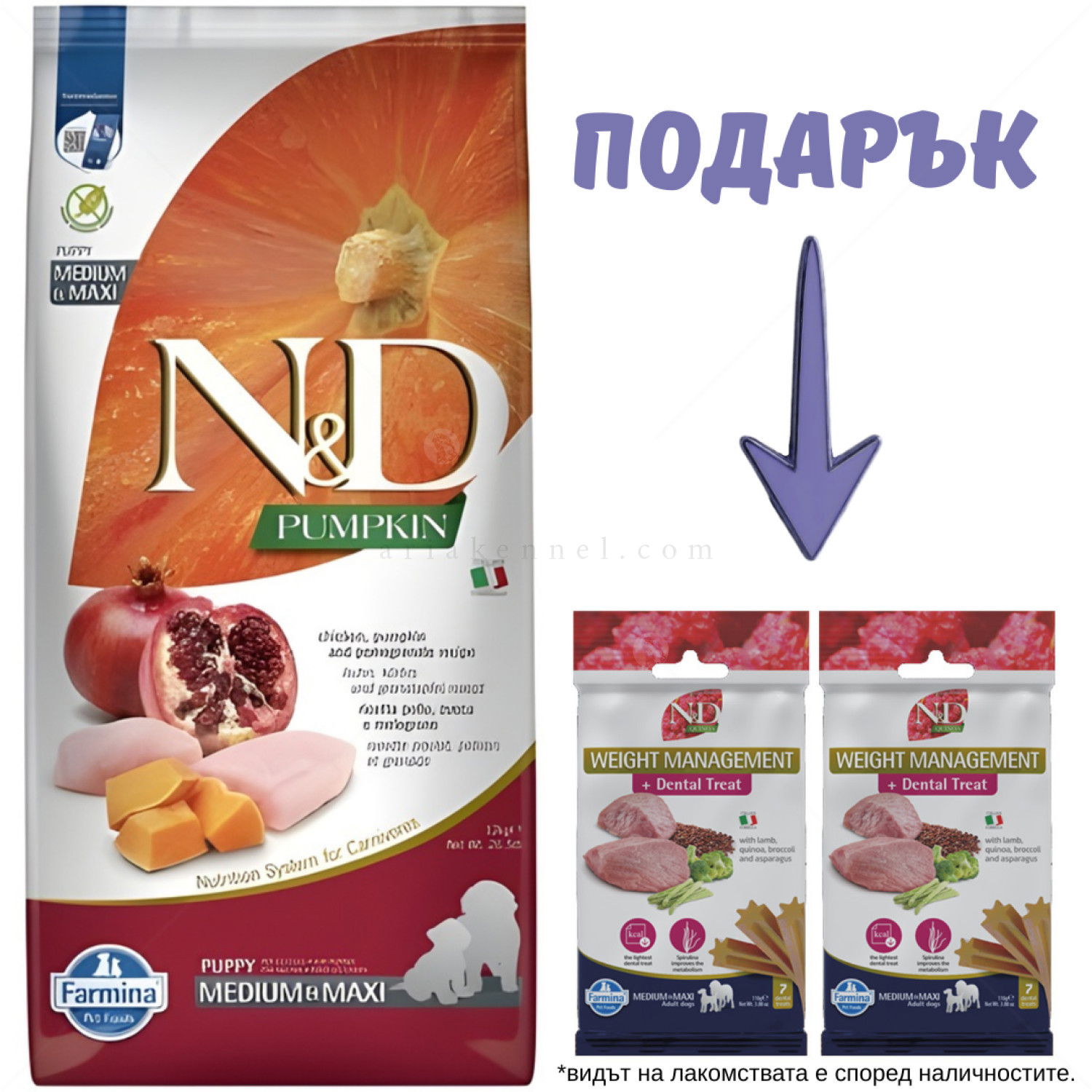 N&D Pumpkin Dog 12 кг Pumpkin Puppy Medium&Maxi Chicken & Pomegranate
