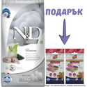 Храна за бели кучета 7 кг N&D White Dog Spirulina Adult Medium&Maxi, Sea bass and fennel