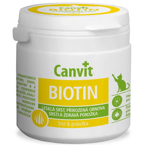 Хранителна добавка за кожа и козина за котки CANVIT Biotin Cat 100 гр/ 97 таблетки