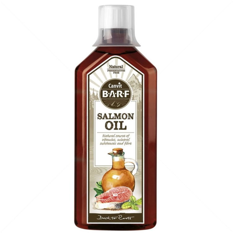 Масло от сьомга CANVIT BARF Salmon Oil 100% Natural, студено пресовано