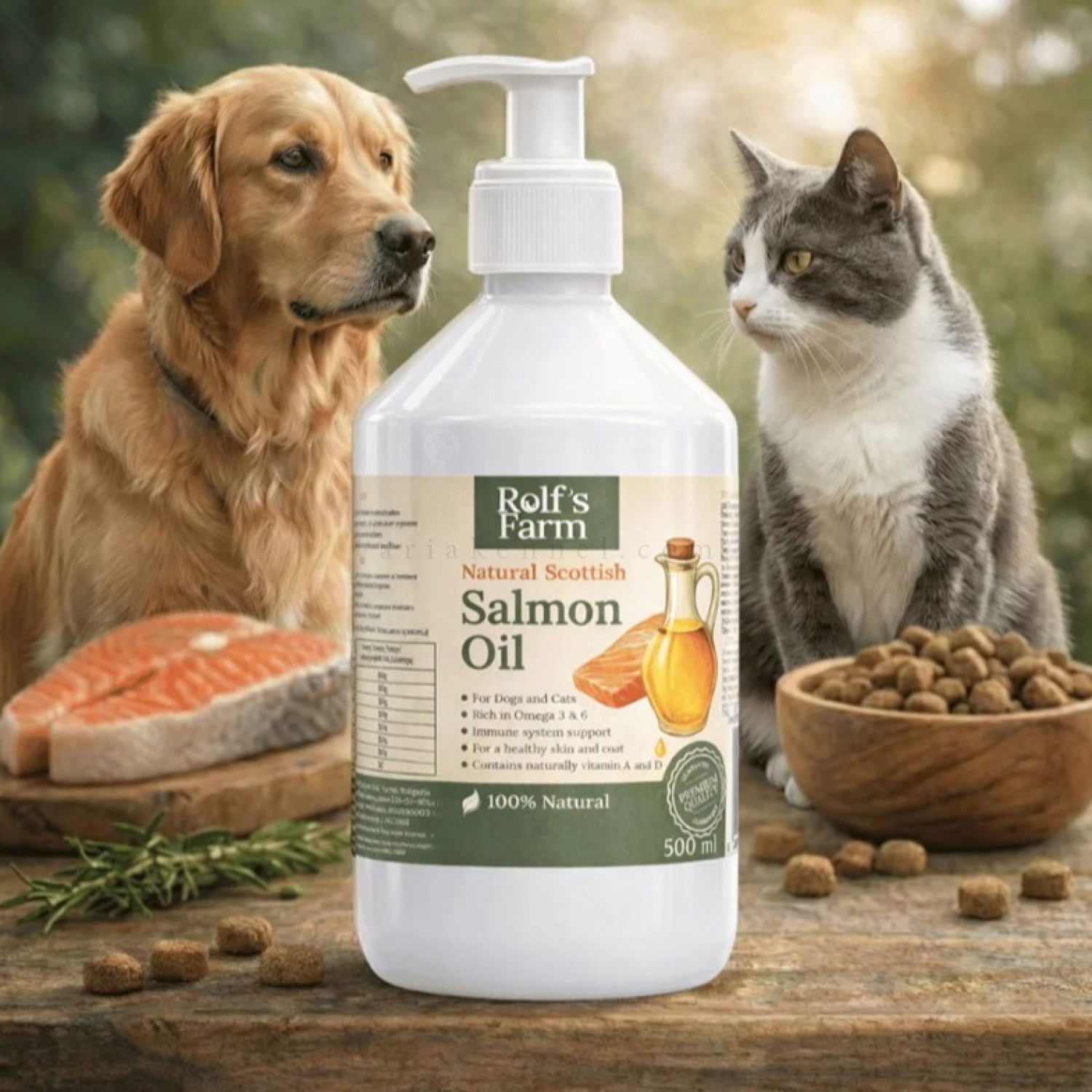 Масло от сьомга ROLF'S FARM Salmon Oil 100% Natural Scottish