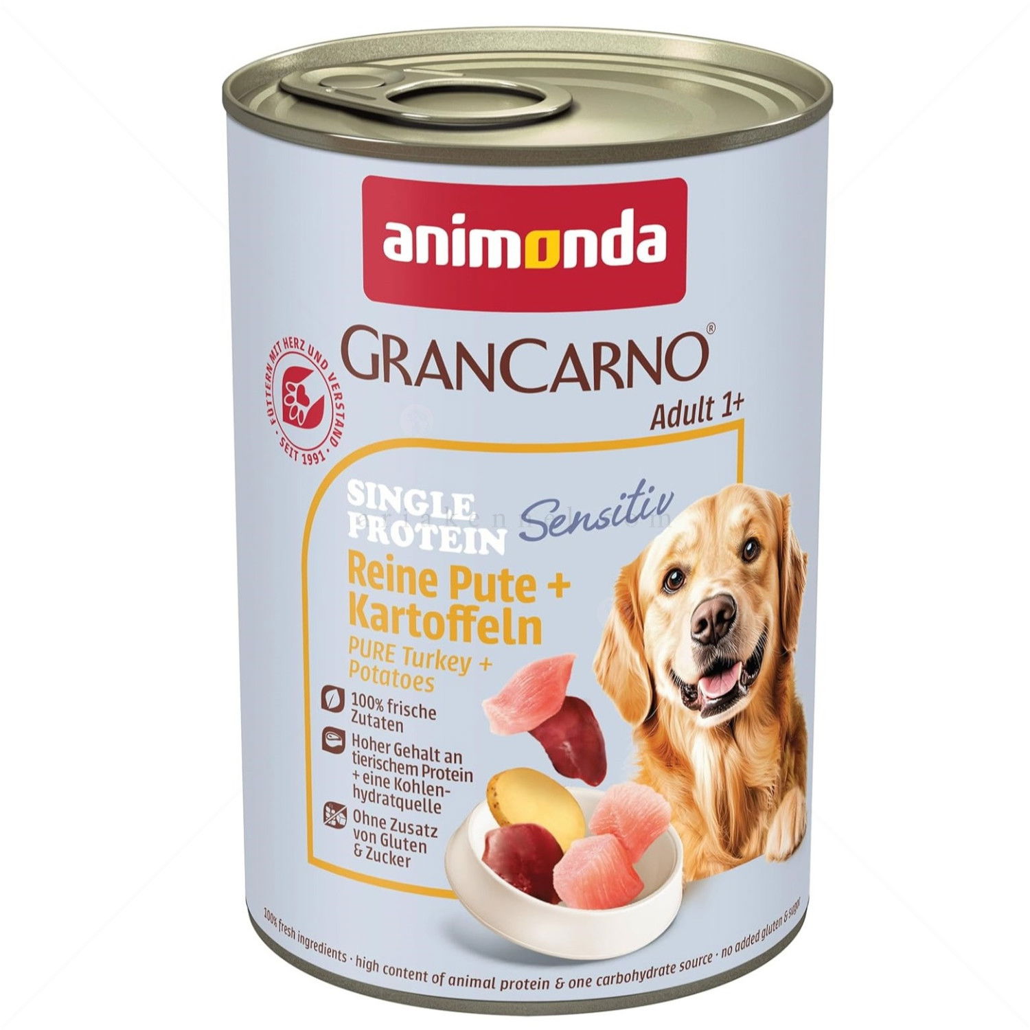 GranCarno Sensitive 400 гр Reine Pute & Kartoffeln