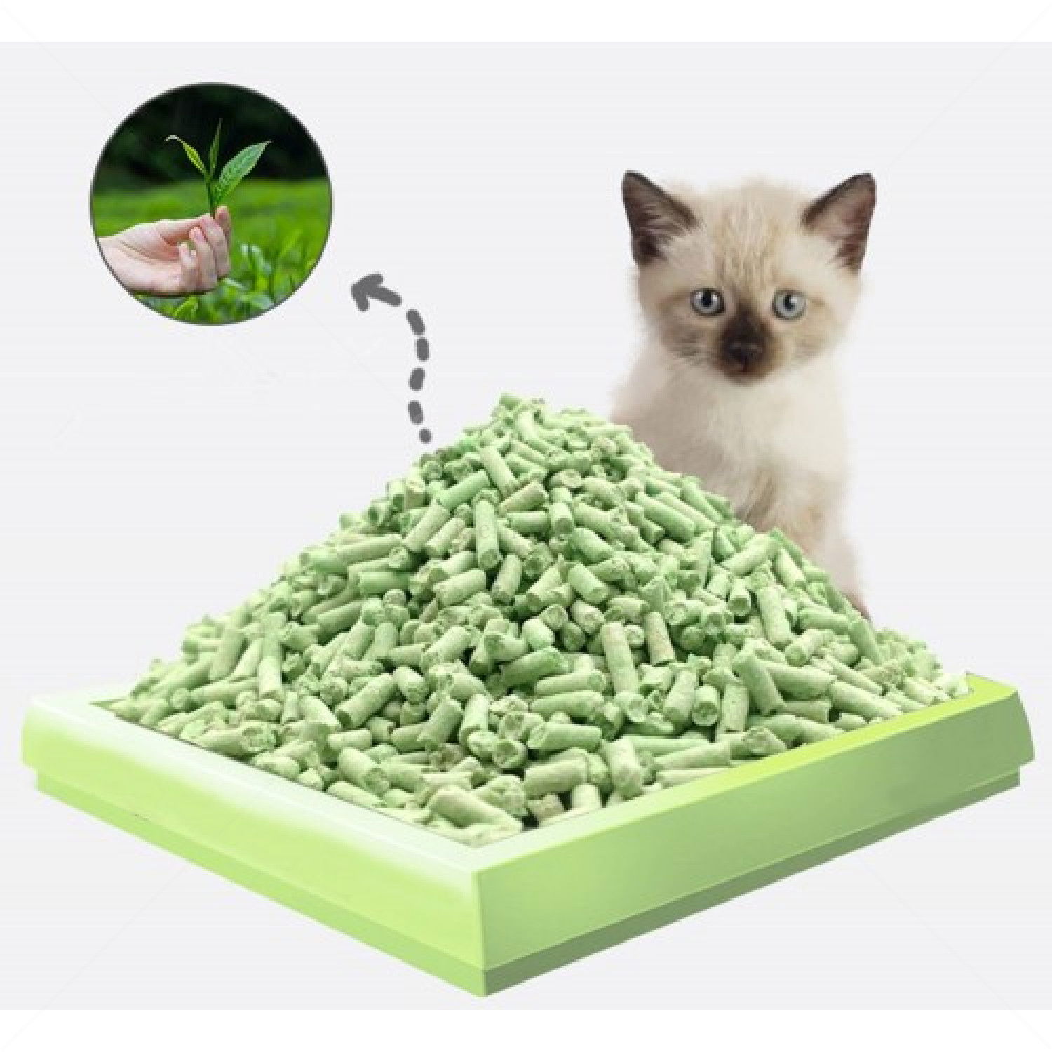 ACTIV CAT Тофу 6 л с аромат на Зелен чай