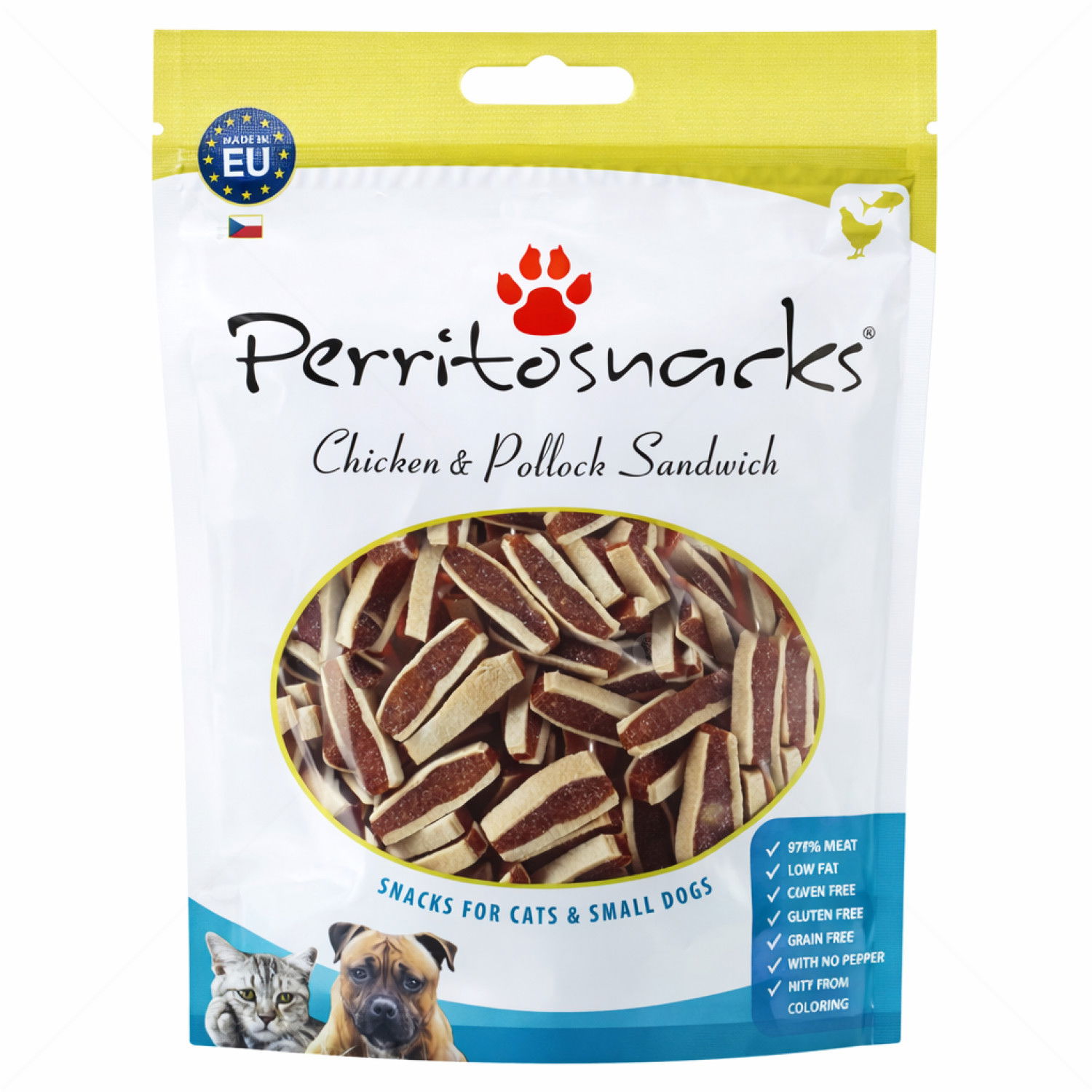 Хапки сандвич с пилешко месо и треска PERRITO Premium