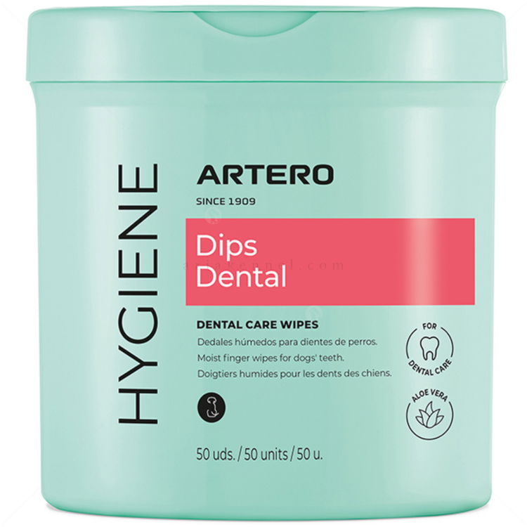 ARTERO Напръстници за почистване на зъби, 50 бр