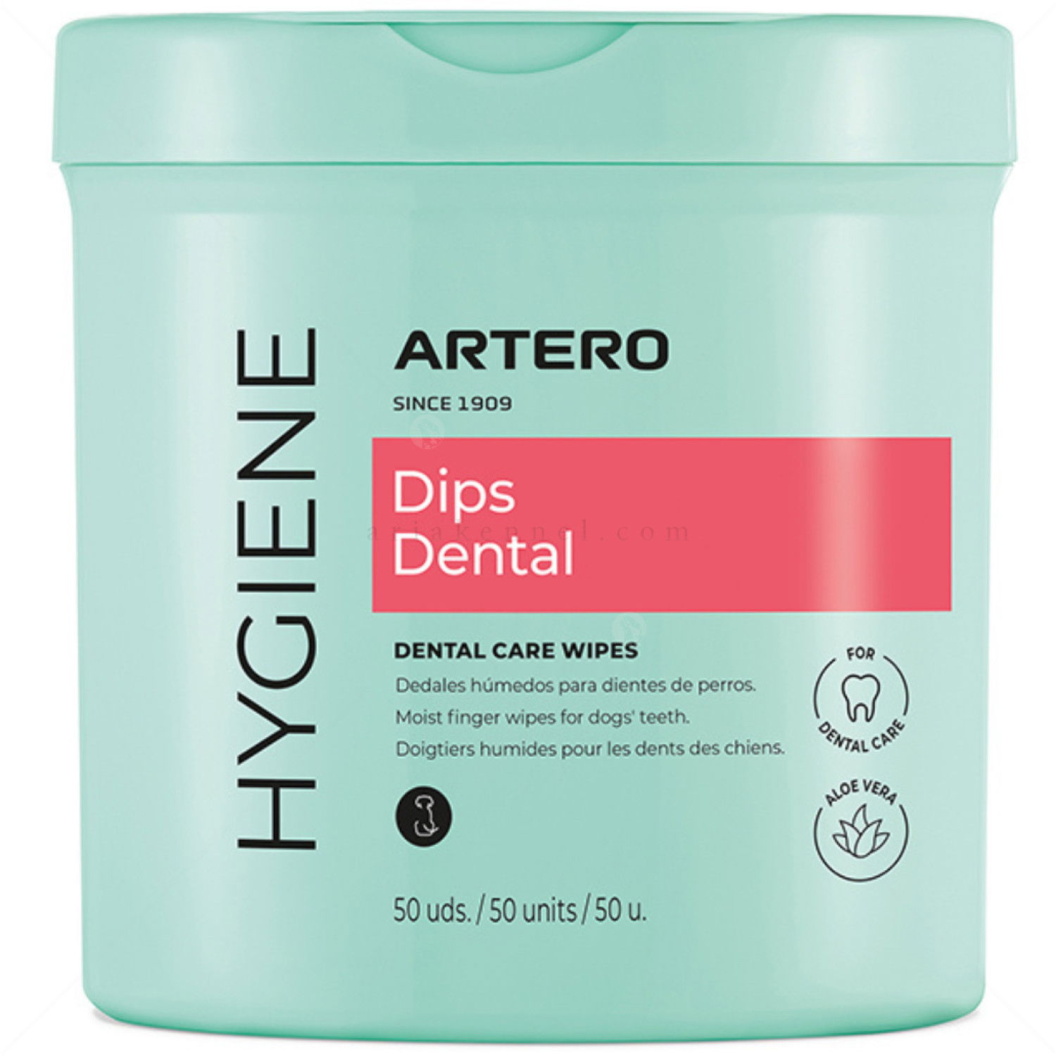 ARTERO Напръстници за почистване на зъби, 50 бр