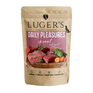 Пауч с телешко и моркови 500 гр LUGER'S Dog Adult Daily Pleasures with Veal and carrot