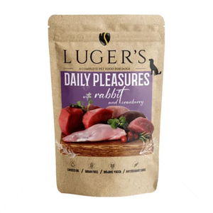 Пауч със заешко и червени боровинки 500 гр LUGER'S Dog Adult Daily Pleasures with Rabbit and Blueberry