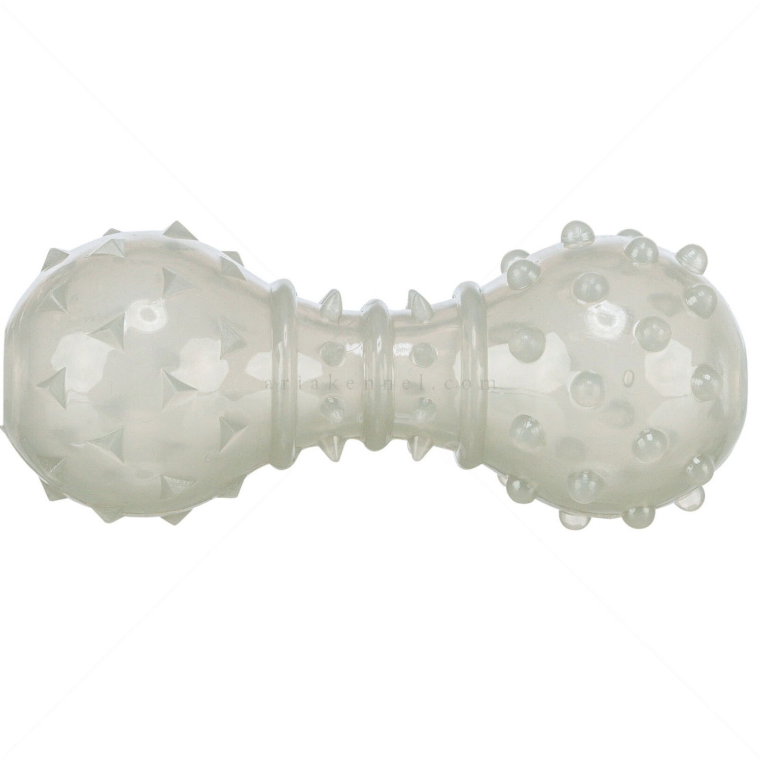 Играчка с отвори за лакомства TRIXIE TPR Snack Dumbbell, светлосива