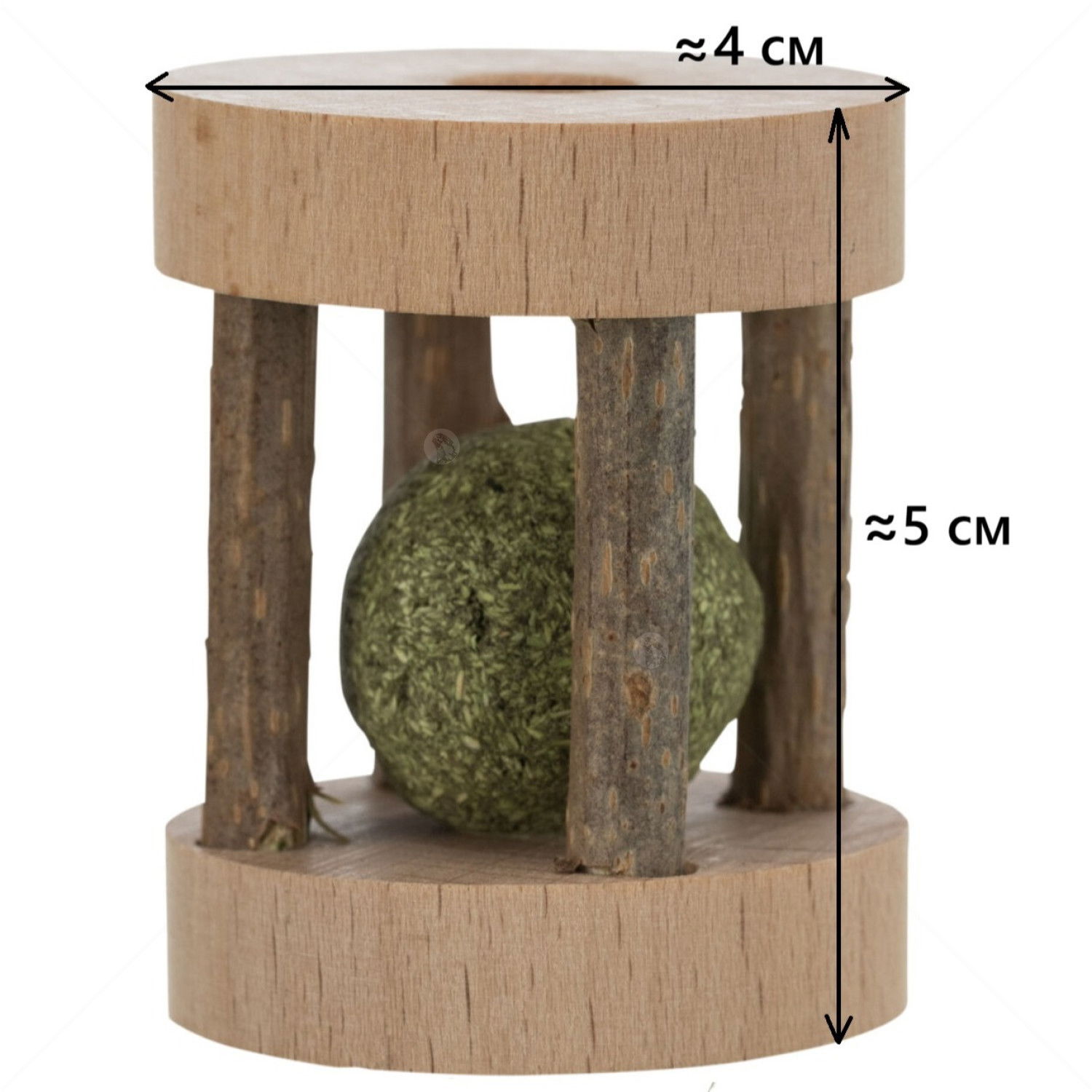 Дървена играчка с мататаби и топче от котешка трева TRIXIE