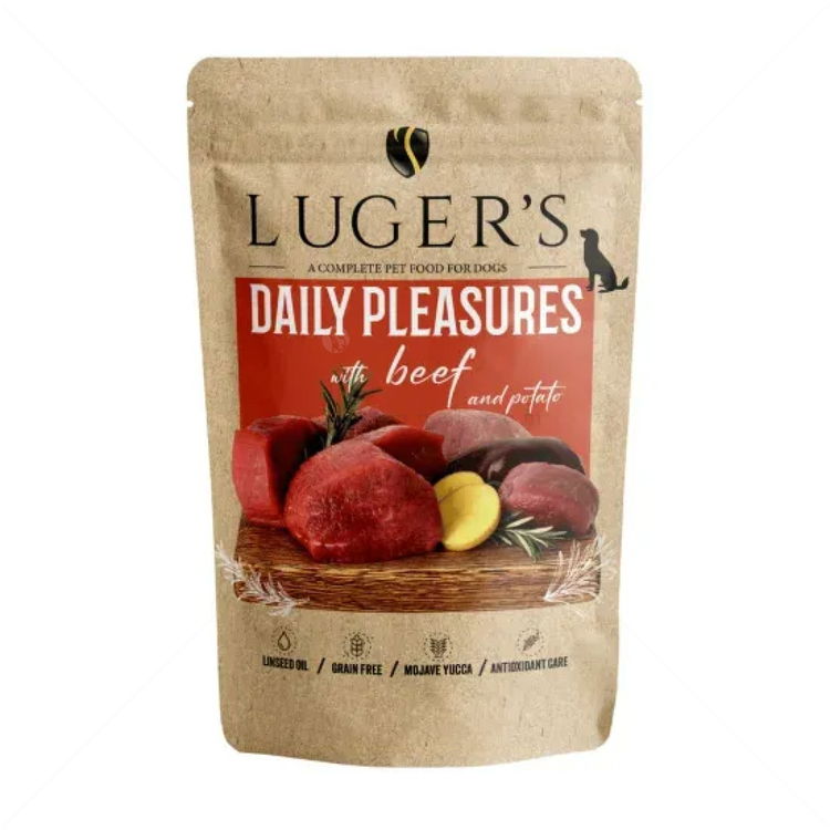Пауч с говеждо и картофи 500 гр LUGER'S Dog Adult Daily Pleasures with Beef and Potato