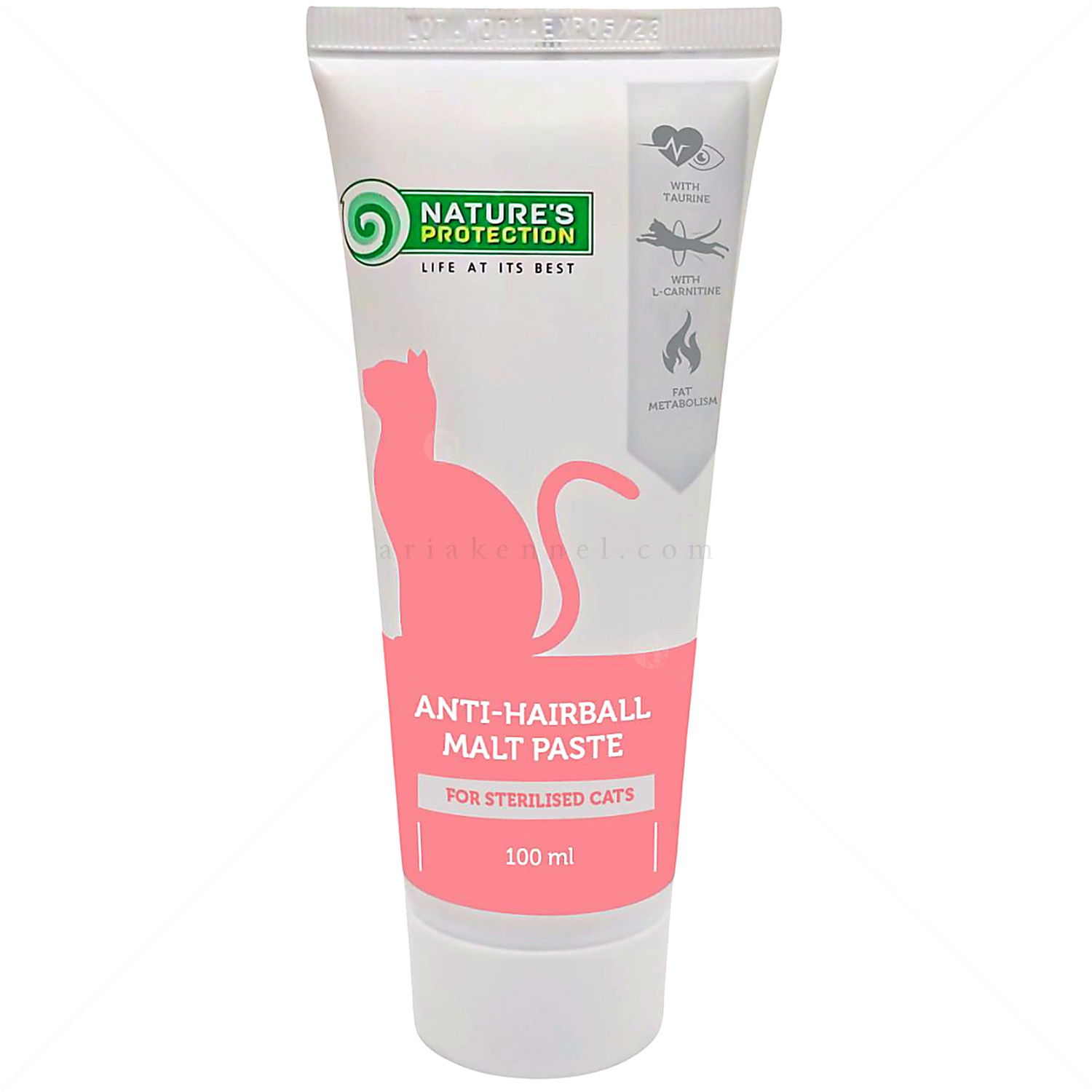 Малцова паста за кастрирани котки 100 гр NATURE'S PROTECTION Anti-hairball Malt Paste for Sterilised Cats