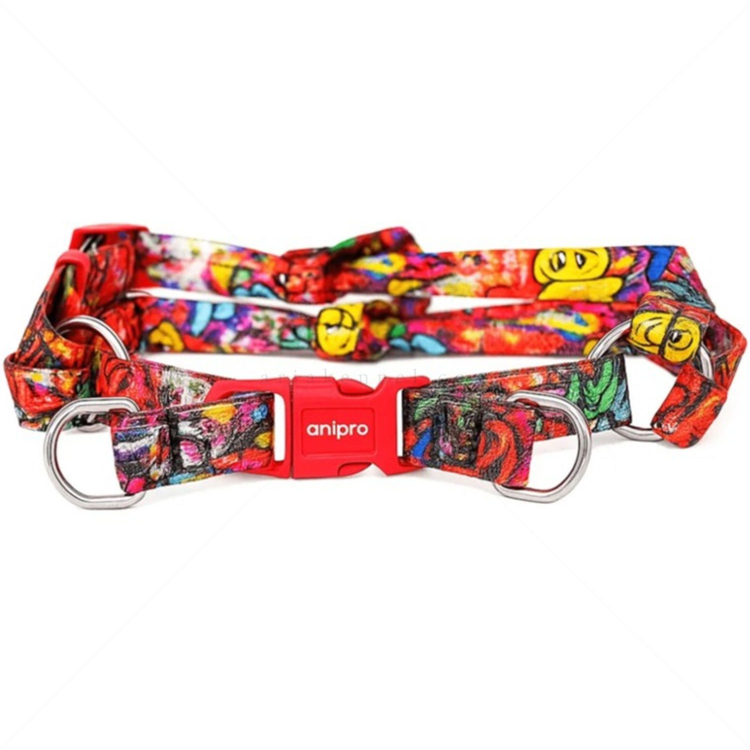 Нагръдник ANIPRO Soft Touch Dog Of The City, лента с червена тока