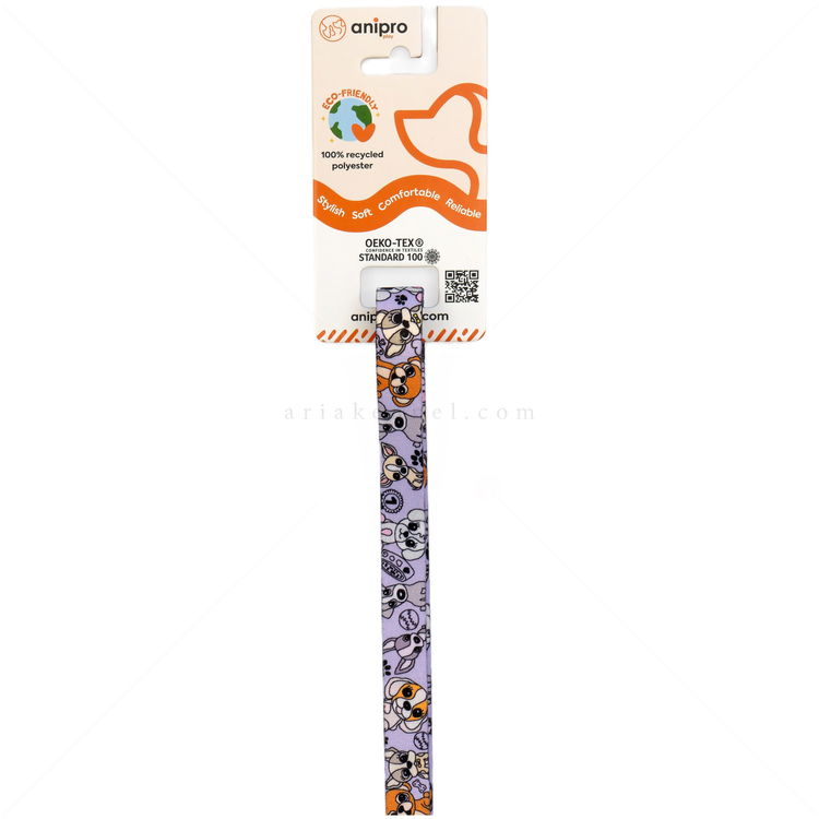 Повод ANIPRO Soft Touch Cute Puppies, размер M